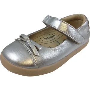 Old Soles Girl's 313 Silver Sista Flat