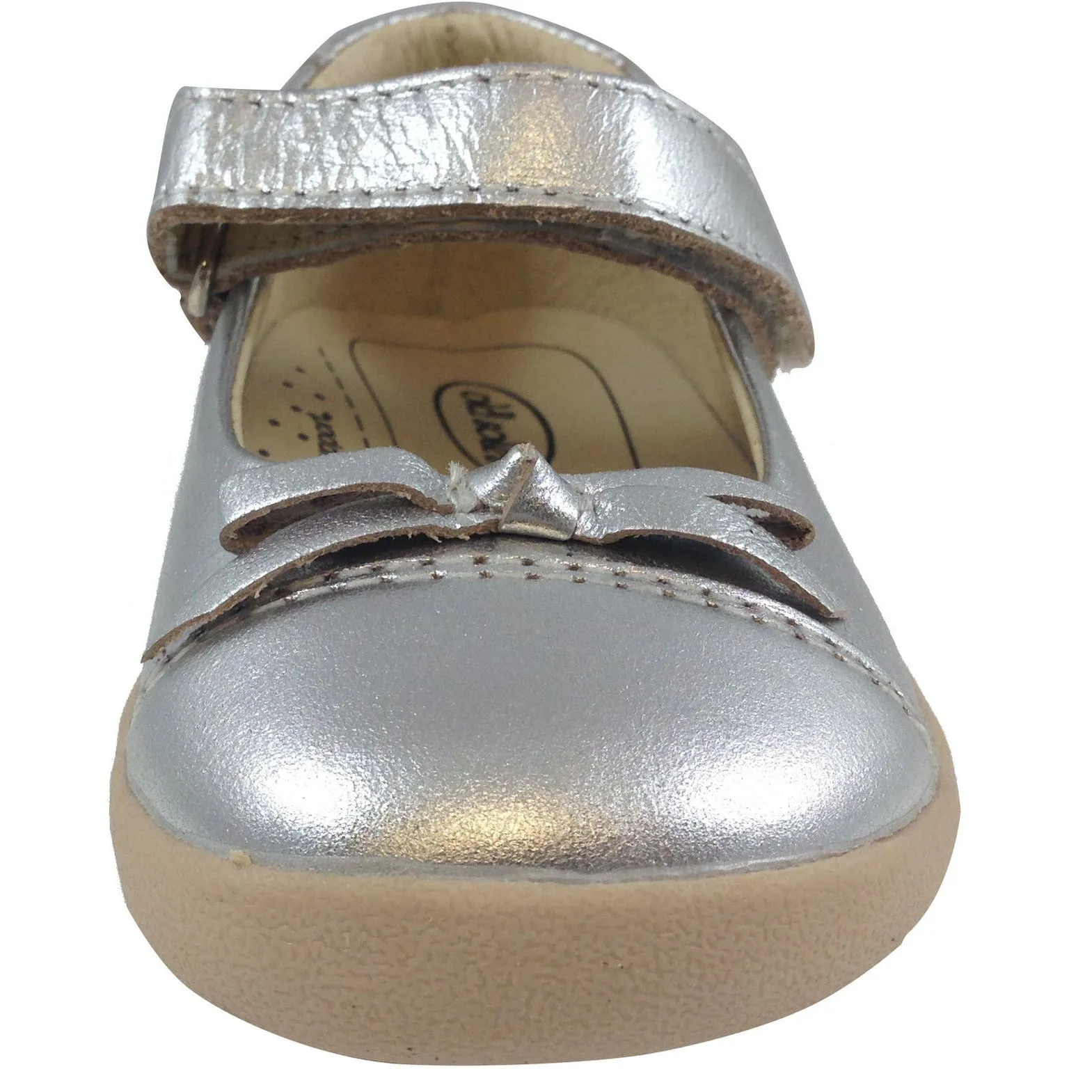 Old Soles Girl's 313 Silver Sista Flat