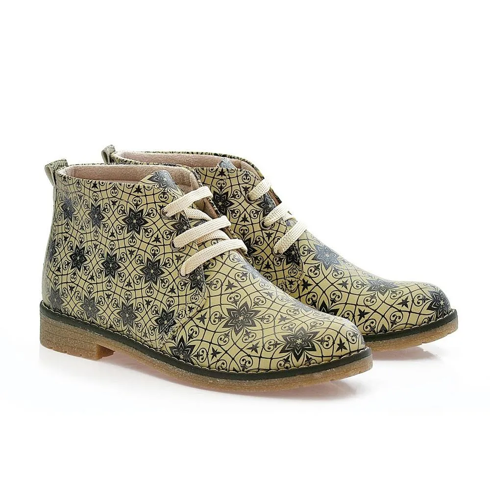 Pattern Ankle Boots PH208