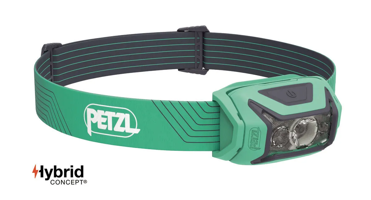 Petzl Actik Headlamp | Powerful, easy-to-use headlamp with red lighting. 450 lumens