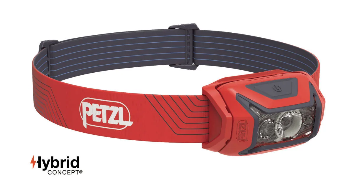 Petzl Actik Headlamp | Powerful, easy-to-use headlamp with red lighting. 450 lumens