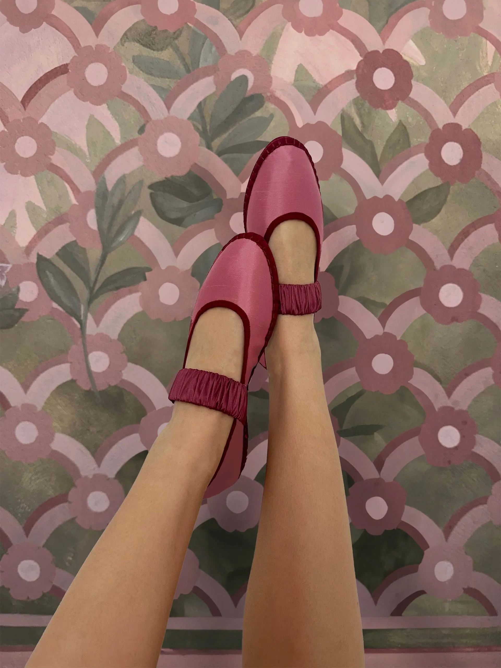 Pink Mafalda flats