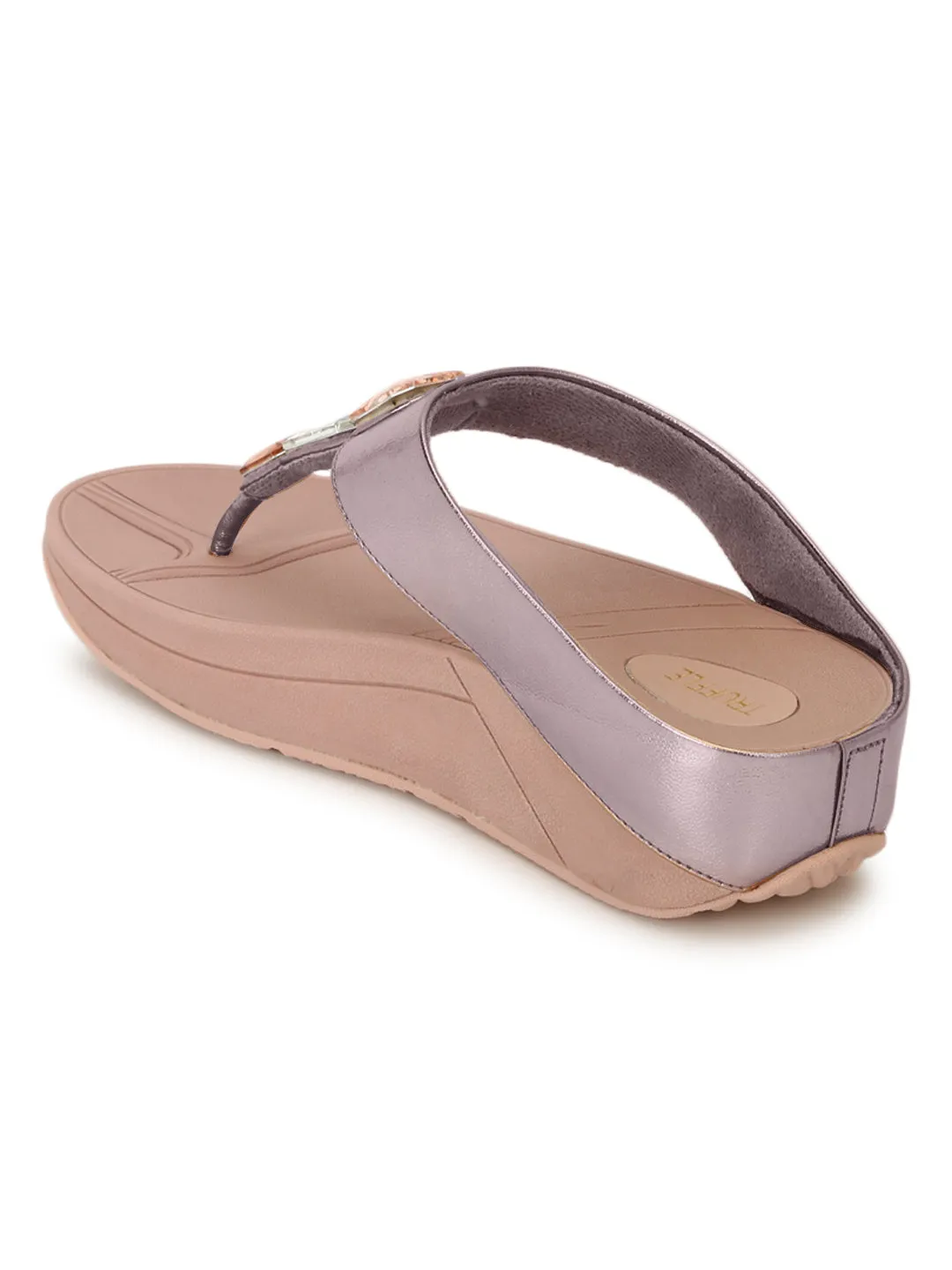 Pink PU Comfort Flats (TC-CD-804-PNK)