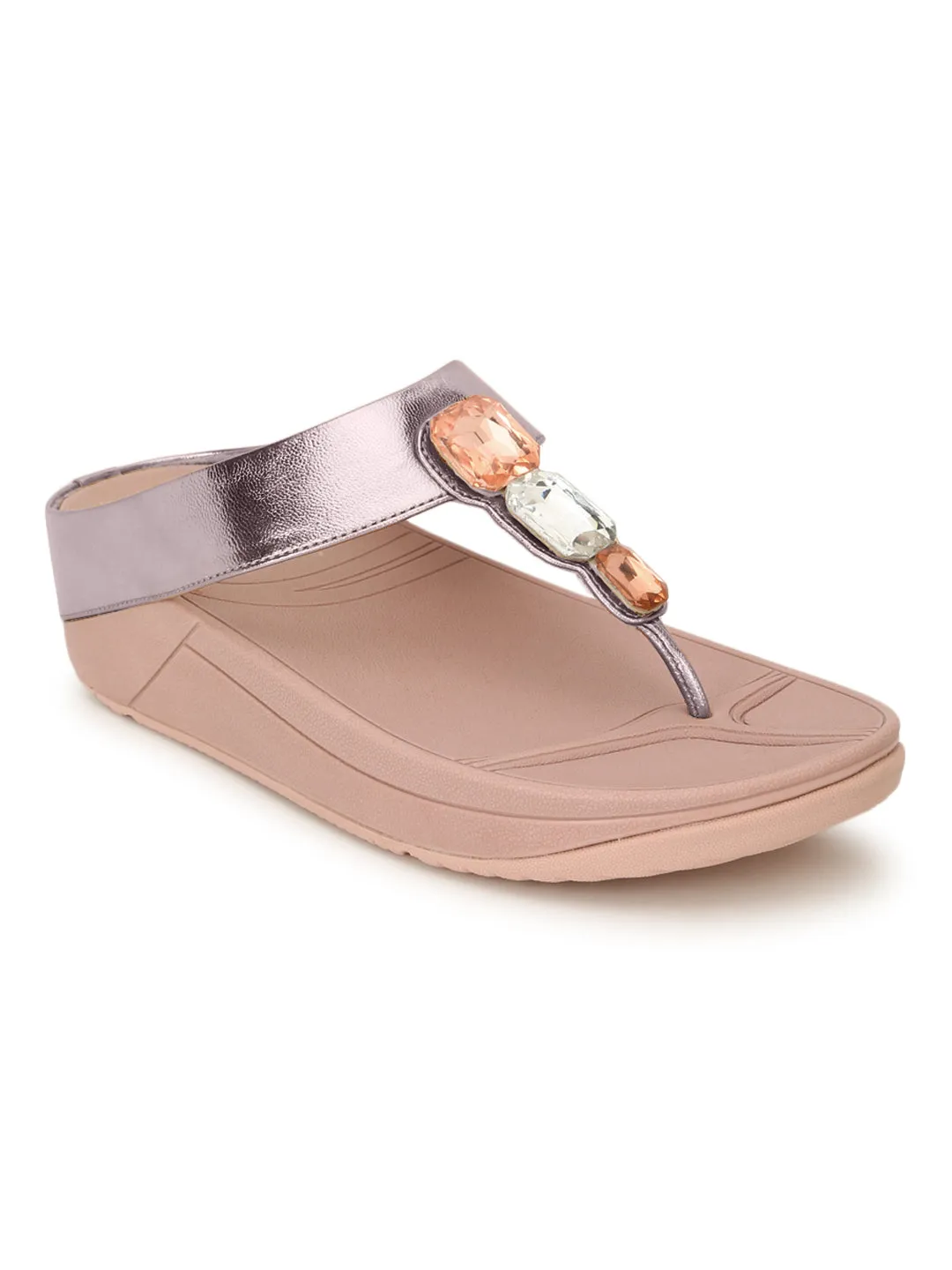 Pink PU Comfort Flats (TC-CD-804-PNK)