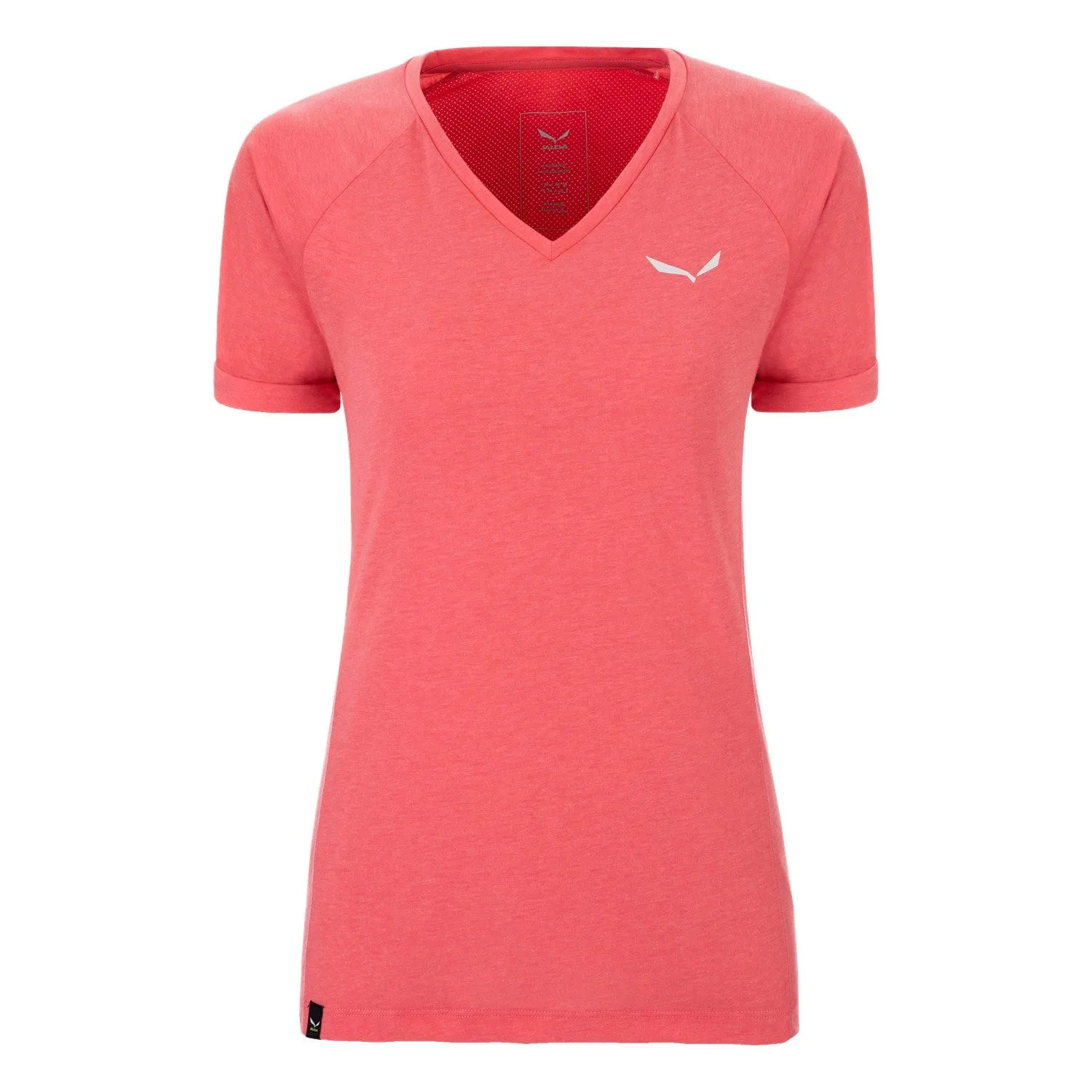 PUEZ MELANGE DRY V-NECK WOMEN'S T-SHIRT