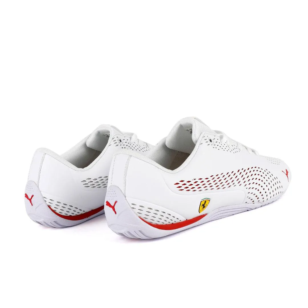 Puma Ferrari SF Drift Cat 5 Ultra II Sneakers- White And Red