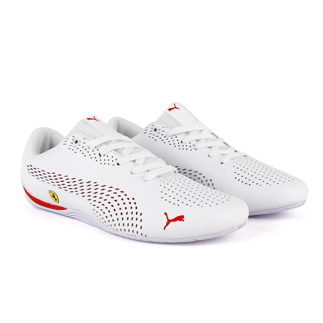 Puma Ferrari SF Drift Cat 5 Ultra II Sneakers- White And Red