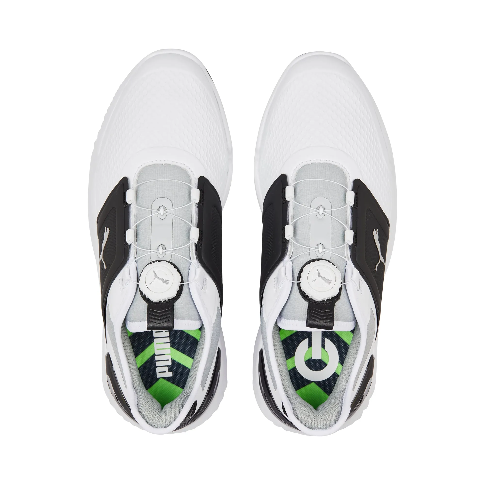 Puma Men's Ignite Elevate Disc Spikeless Golf Shoes - White/Black