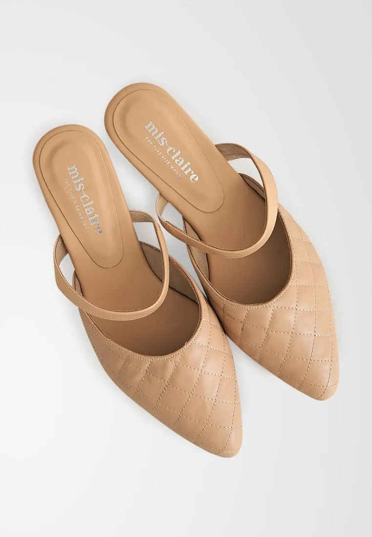 Quanda Quilted Style Pointed Flats