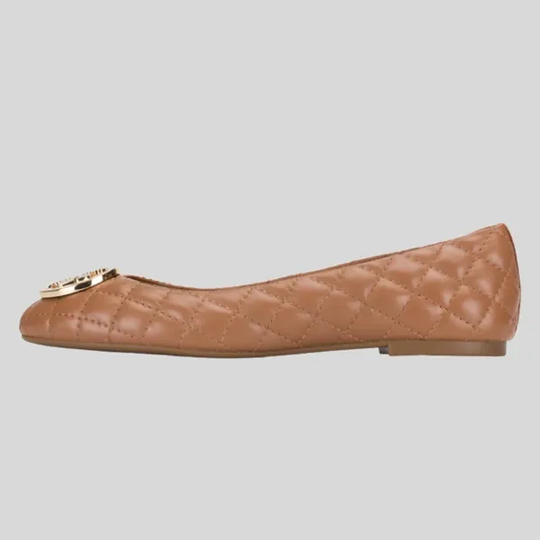 Quilted Ballet Flats in Goan sand