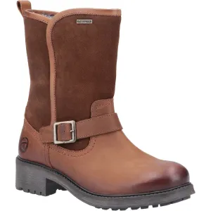 Randwick Calf-Length Boots Cognac