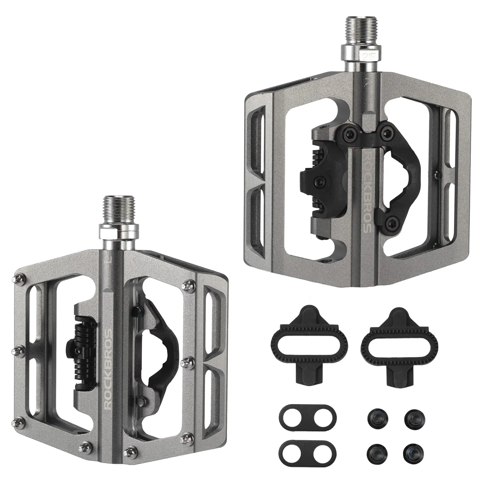 ROCKBROS MTB Aluminum Bike Pedals Compatible with SPD