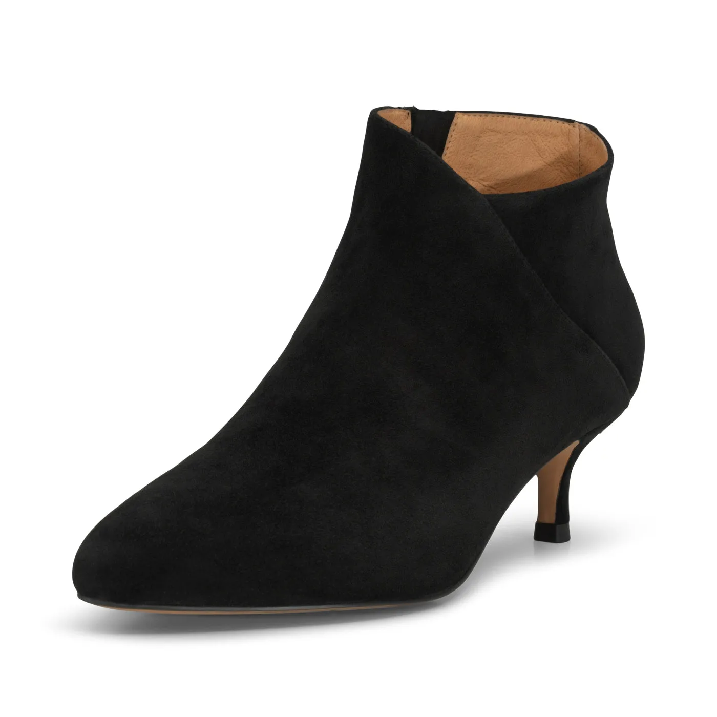 Saga bootie suede - BLACK