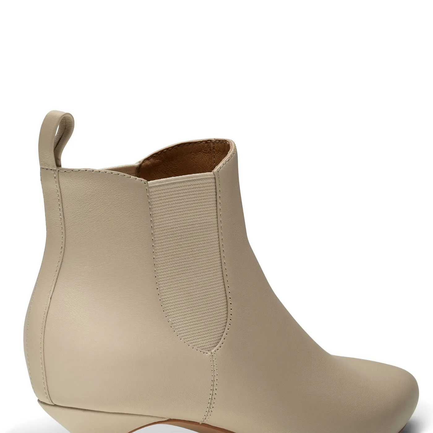 Saga chelsea boot leather - OFF WHITE