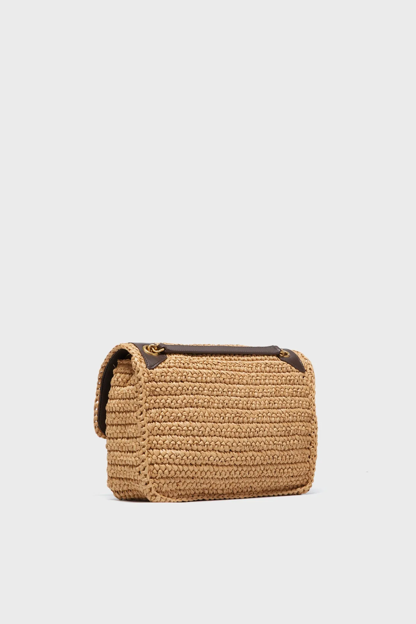 Saint Laurent Raffia Medium Niki Chain Bag