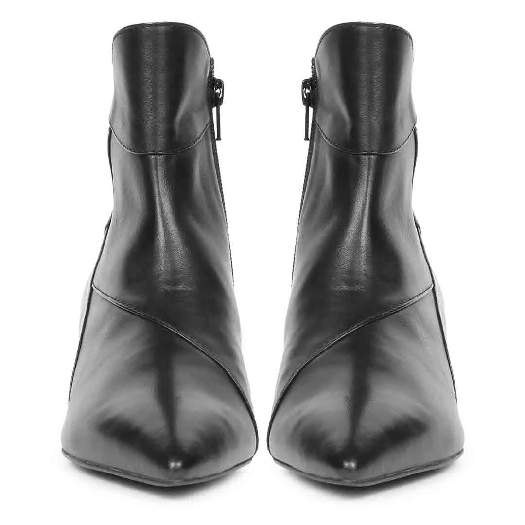 Saint Sharron Black Pointed Toe Ankle Boot