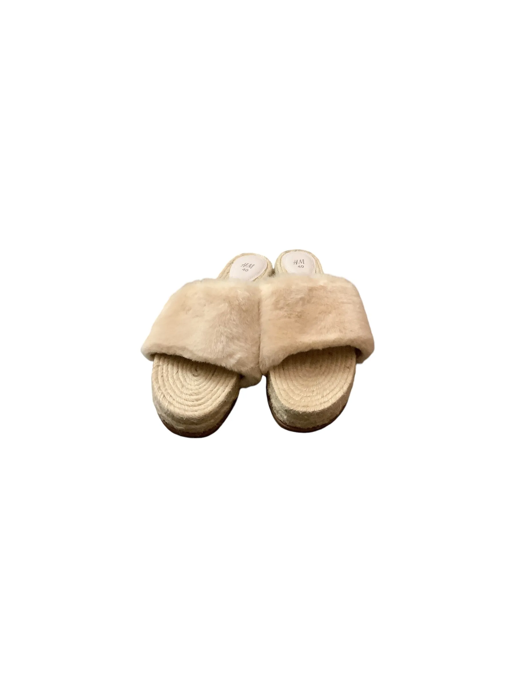 Sandals Flats By H&m In Cream, Size: 8.5