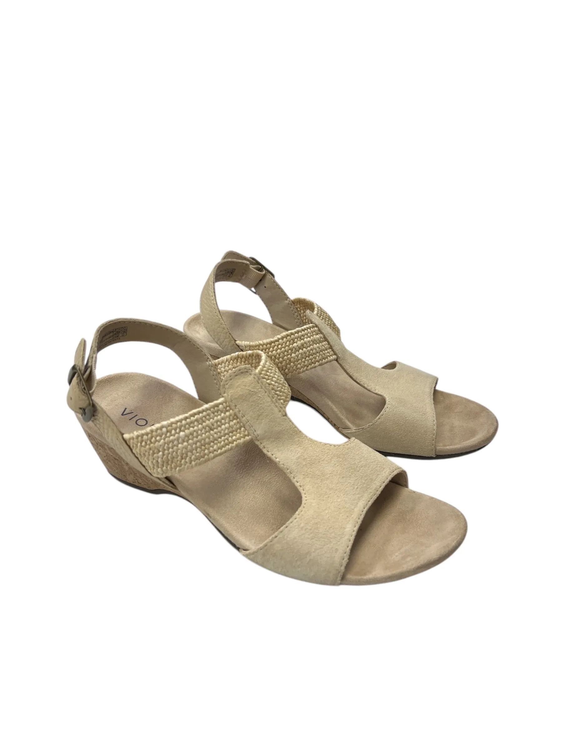 Sandals Flats By Vionic In Tan, Size: 8