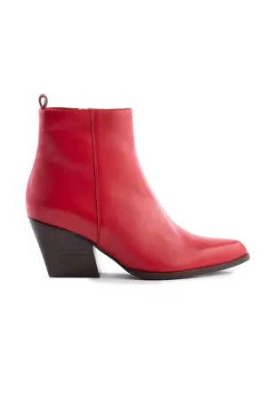 Seychelles Aboard Booties In Red Leather