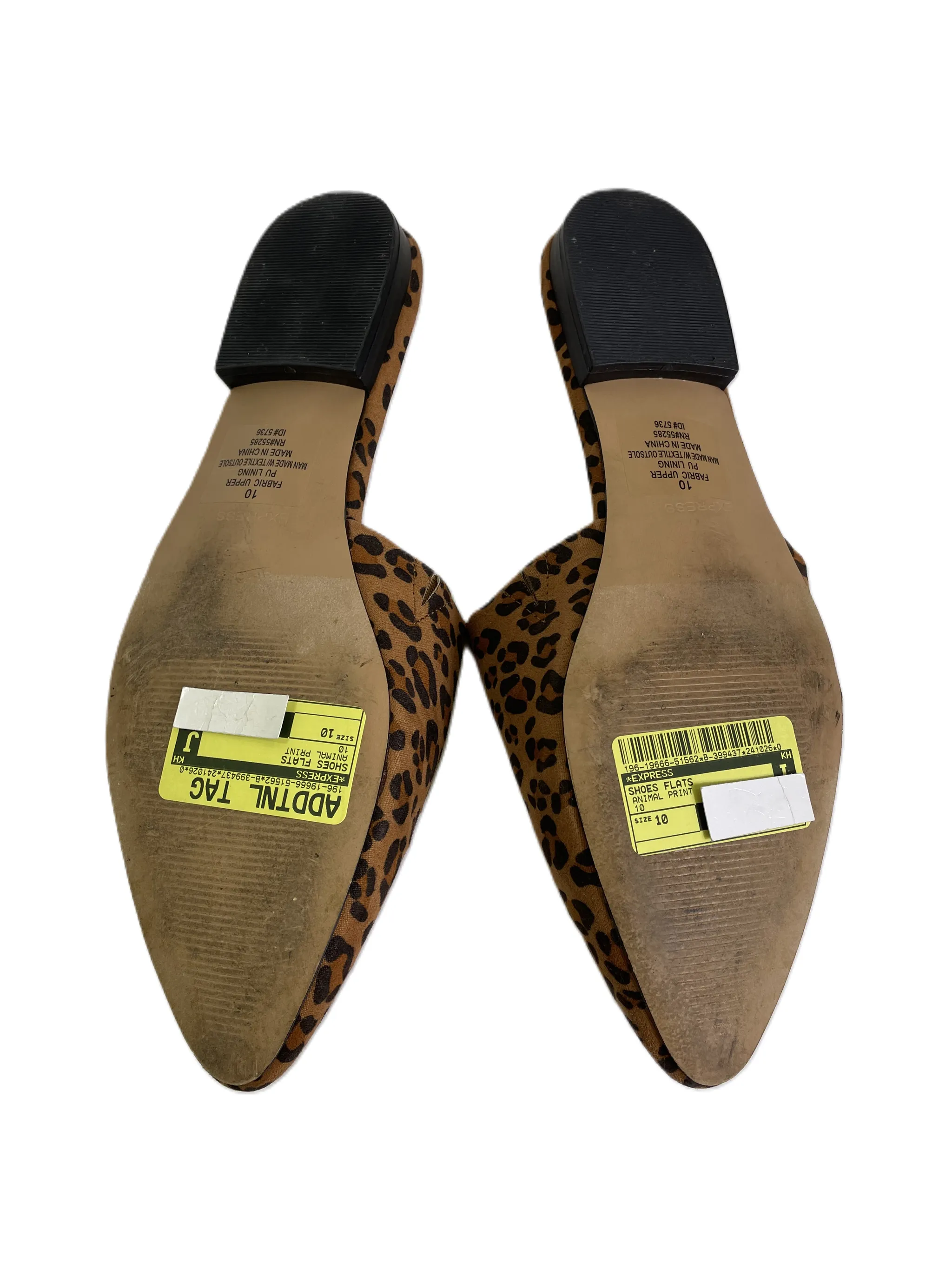 Shoes Flats By Express In Animal Print, Size: 10