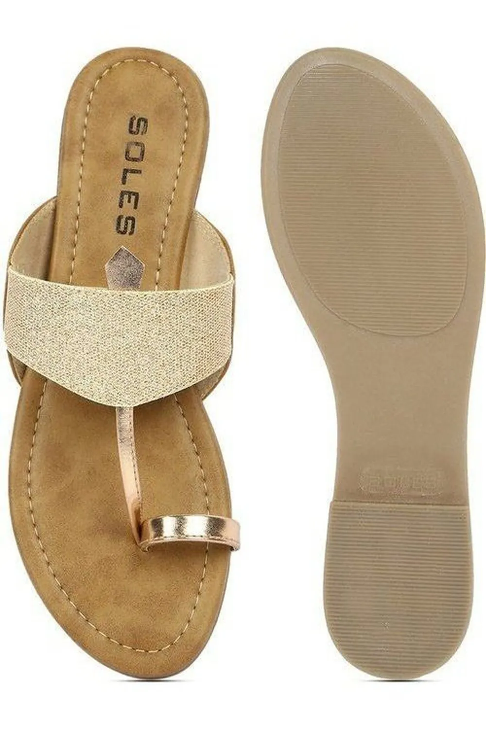 SOLES Radiant Rose Gold Flats