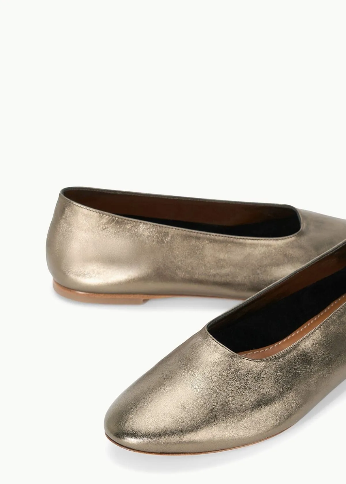 STAUD Alba Ballet Shoe - Aged Bronze