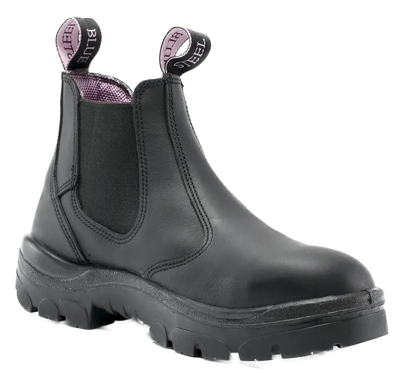 Steel Blue Womens Hobart Elastic Sided Steel Cap Boots