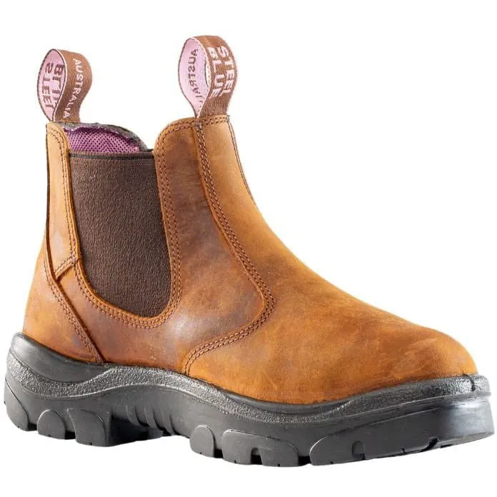 Steel Blue Women's Hobart Steel Toe WP Metguard Work Boot -Brown- 892854