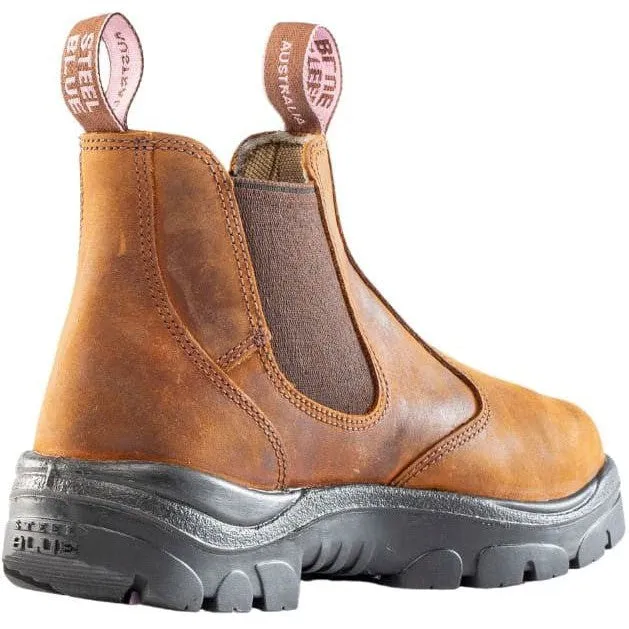 Steel Blue Women's Hobart Steel Toe WP Metguard Work Boot -Brown- 892854