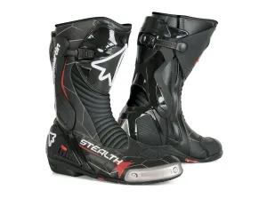 Stylmartin Stealth Evo Racing Motorcycle Boots in Black