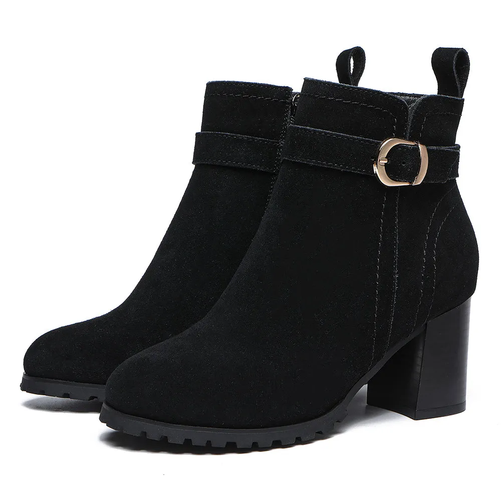 TARRAMARRA Leather Ankle Heel Boots Women Vica #TA6009