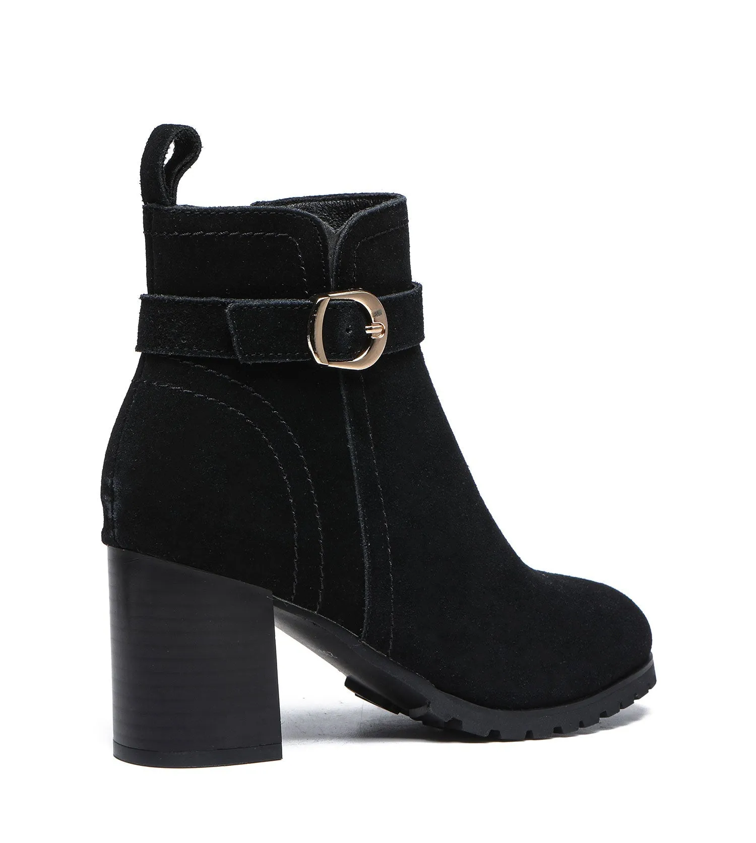 TARRAMARRA Leather Zipper Ankle Heel Boots Women Vica