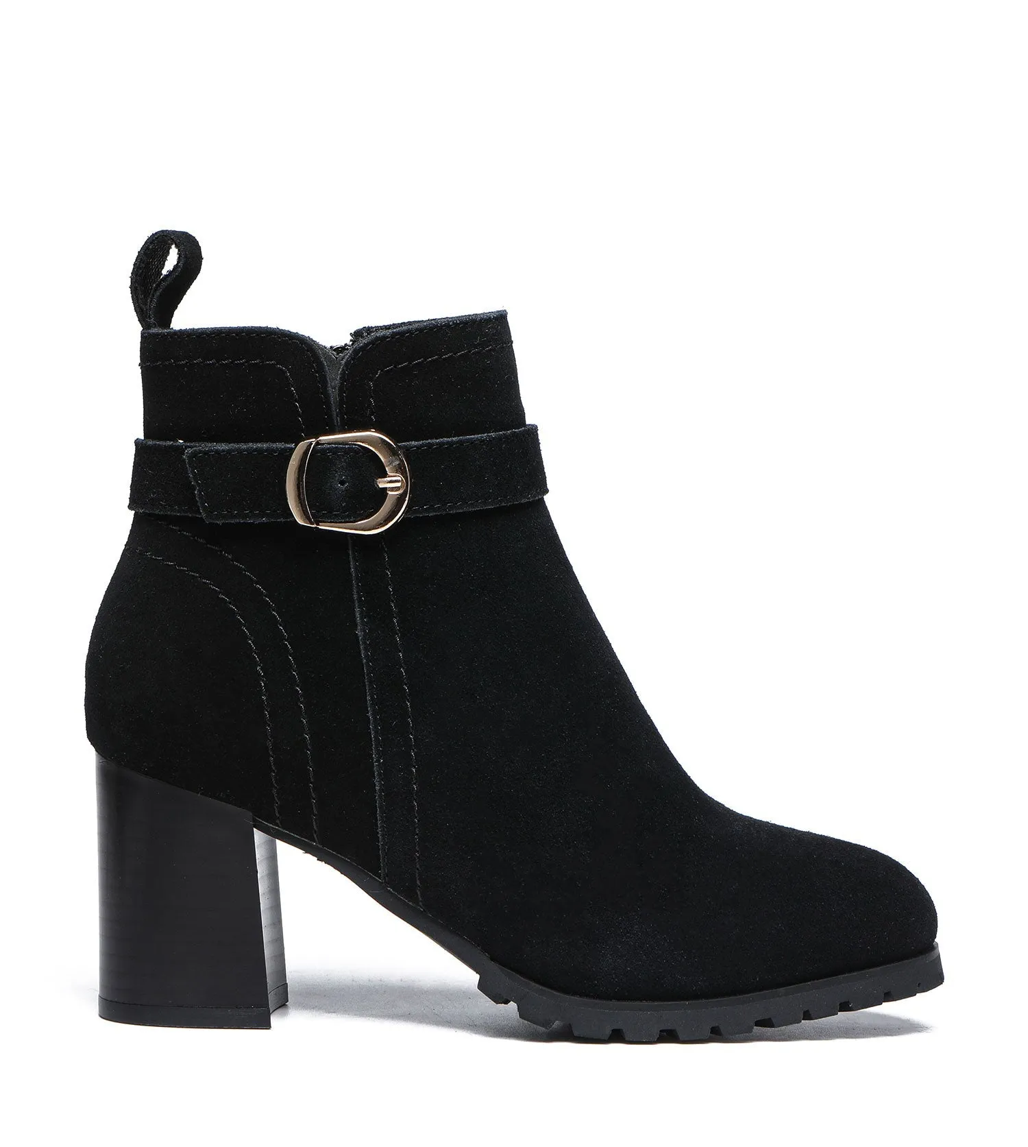 TARRAMARRA Leather Zipper Ankle Heel Boots Women Vica