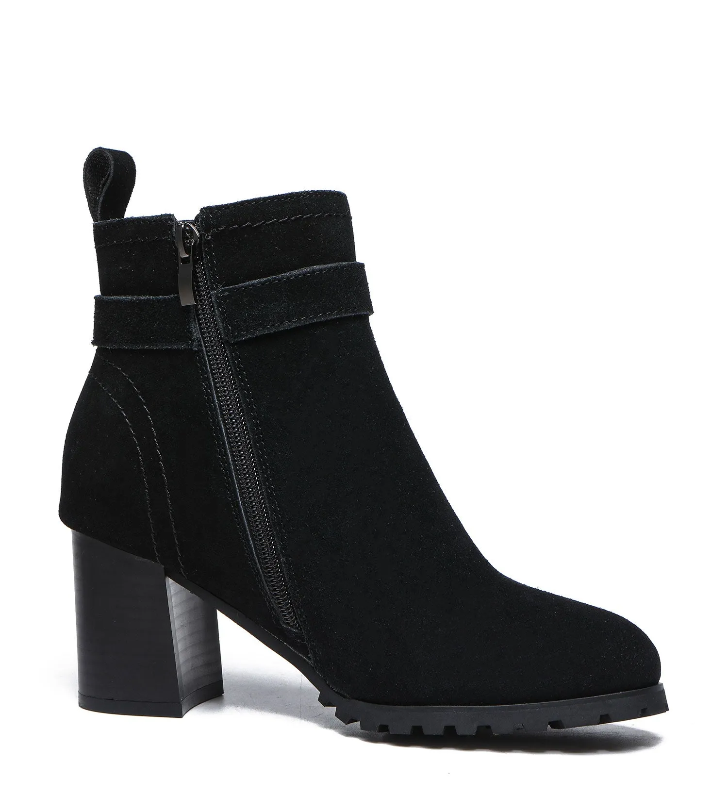 TARRAMARRA Leather Zipper Ankle Heel Boots Women Vica