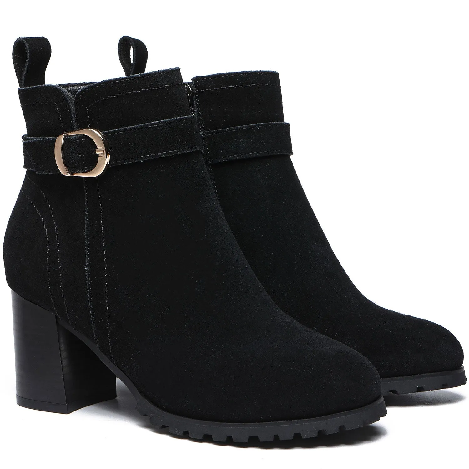 TARRAMARRA Leather Zipper Ankle Heel Boots Women Vica