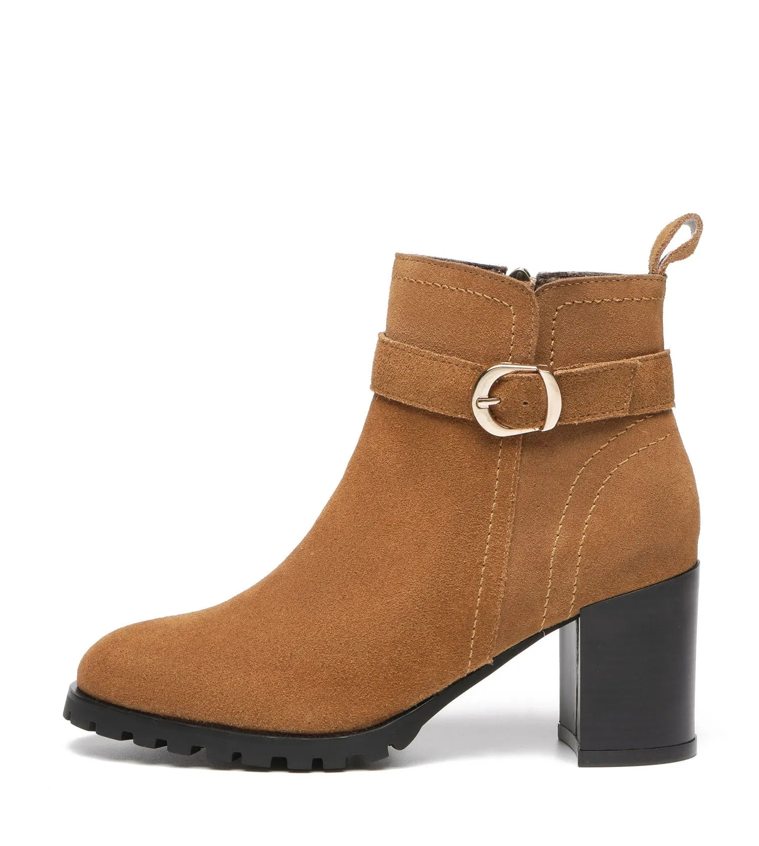 TARRAMARRA Leather Zipper Ankle Heel Boots Women Vica