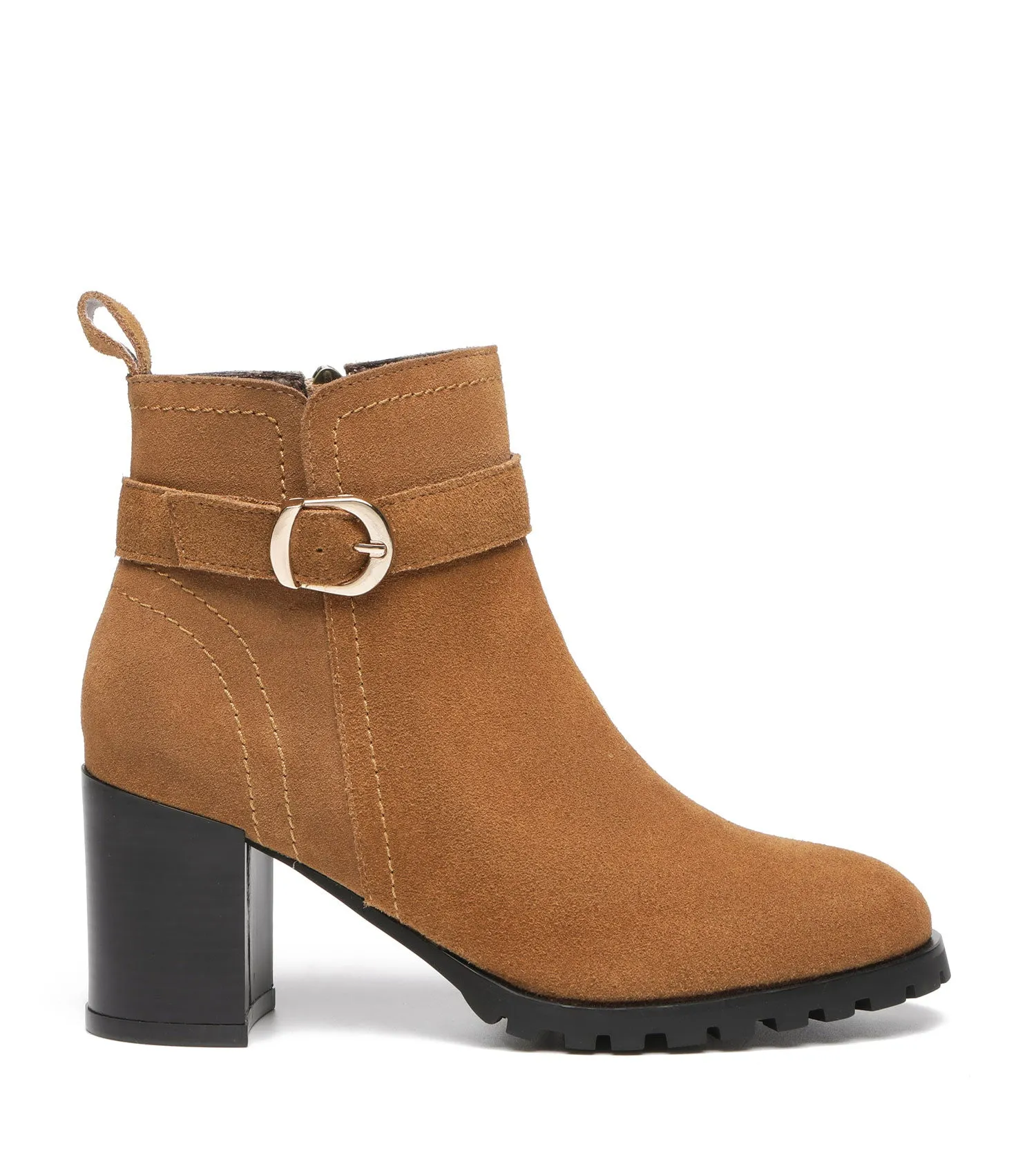 TARRAMARRA Leather Zipper Ankle Heel Boots Women Vica