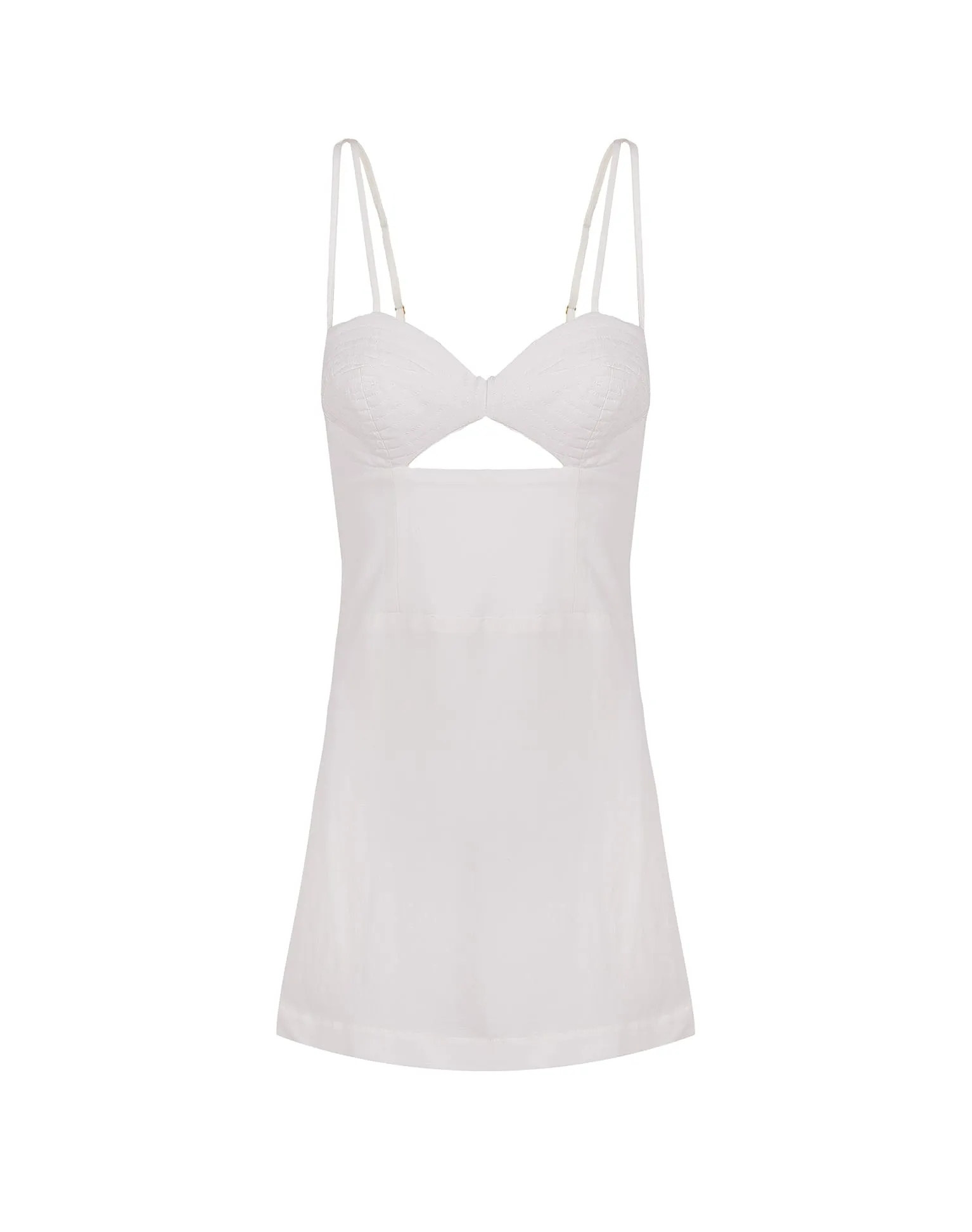 Tats Short Dress - Off White