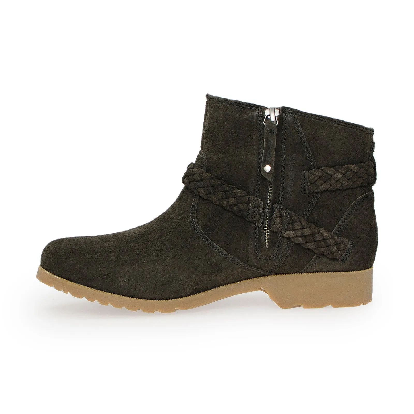 Teva Delavina Black Olive Suede Boots - Women's