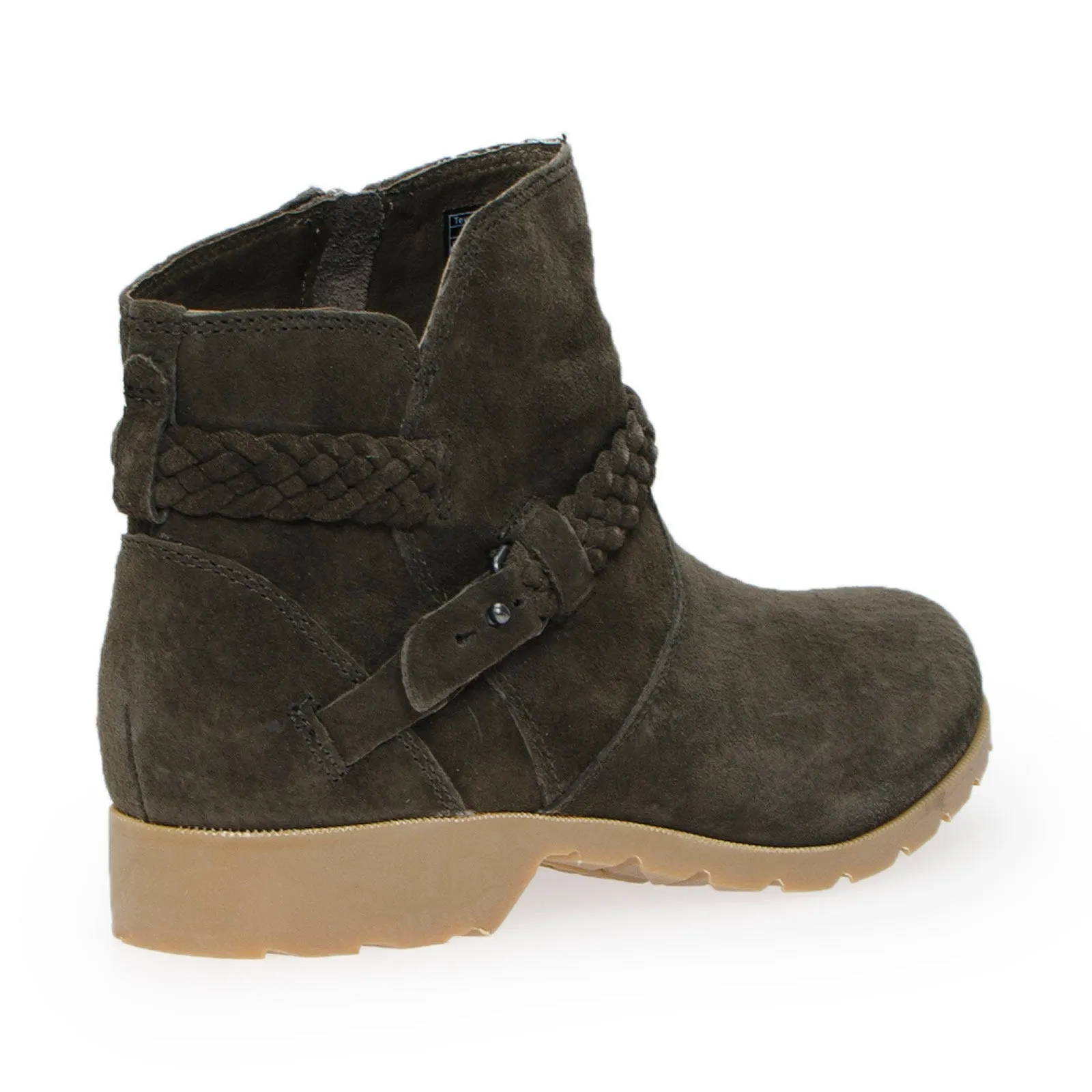 Teva Delavina Black Olive Suede Boots - Women's