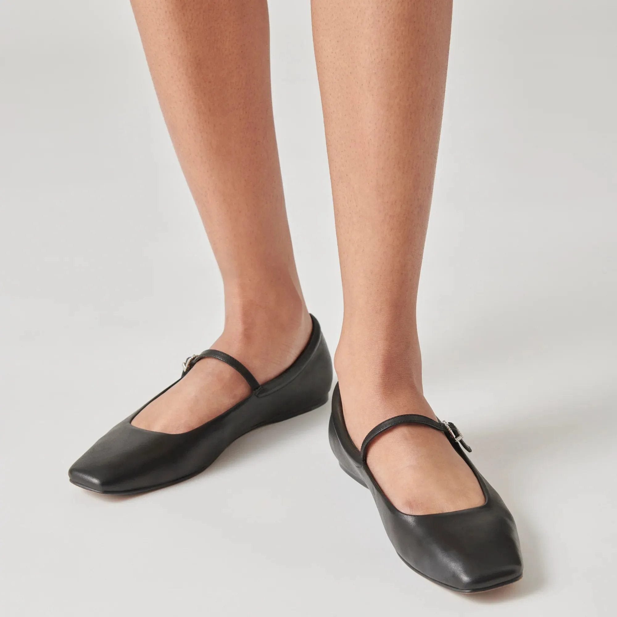 The Reyes Ballet Flats by Dolce Vita - Black Leather