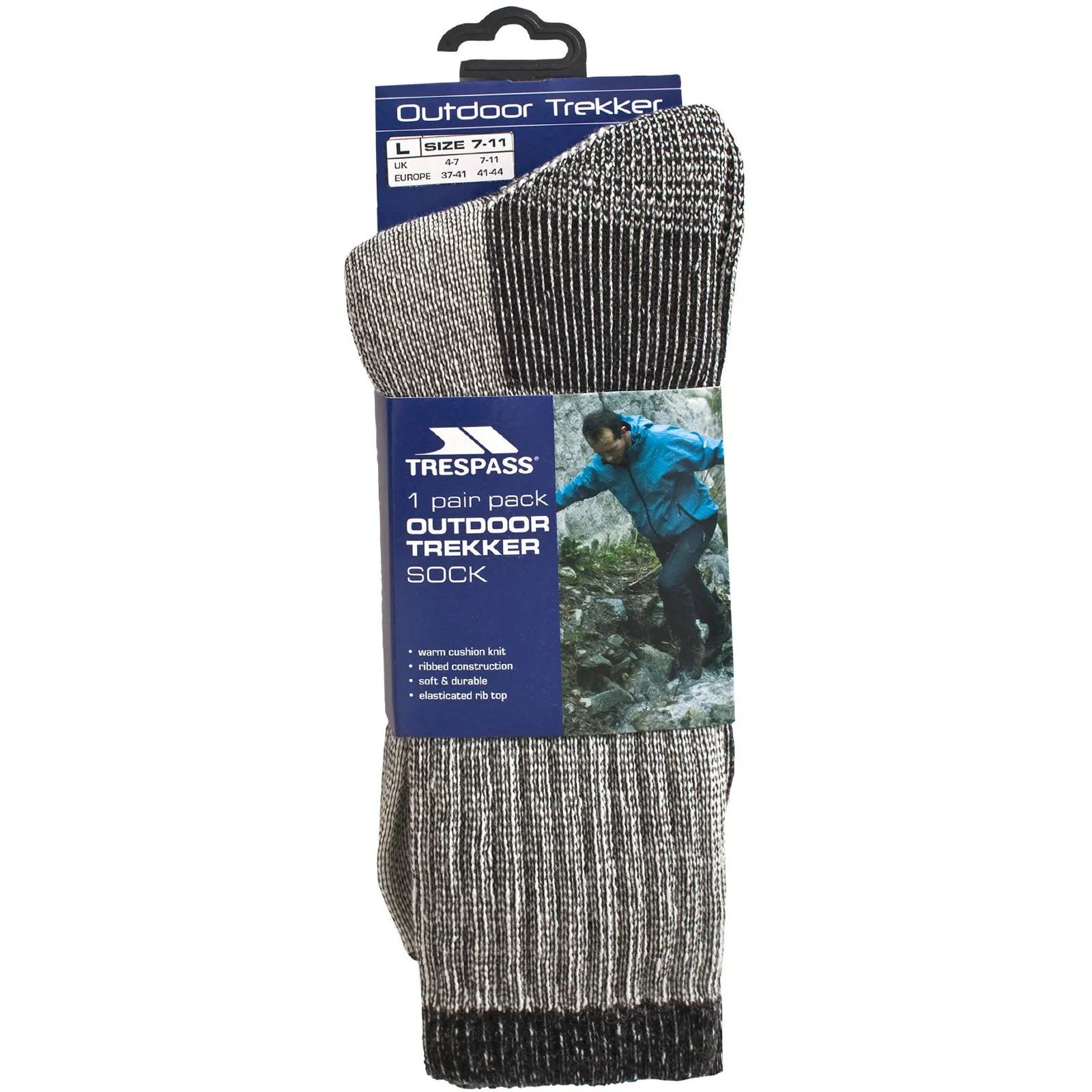 Trespass Mens Stroller Walking Marino Wool Socks