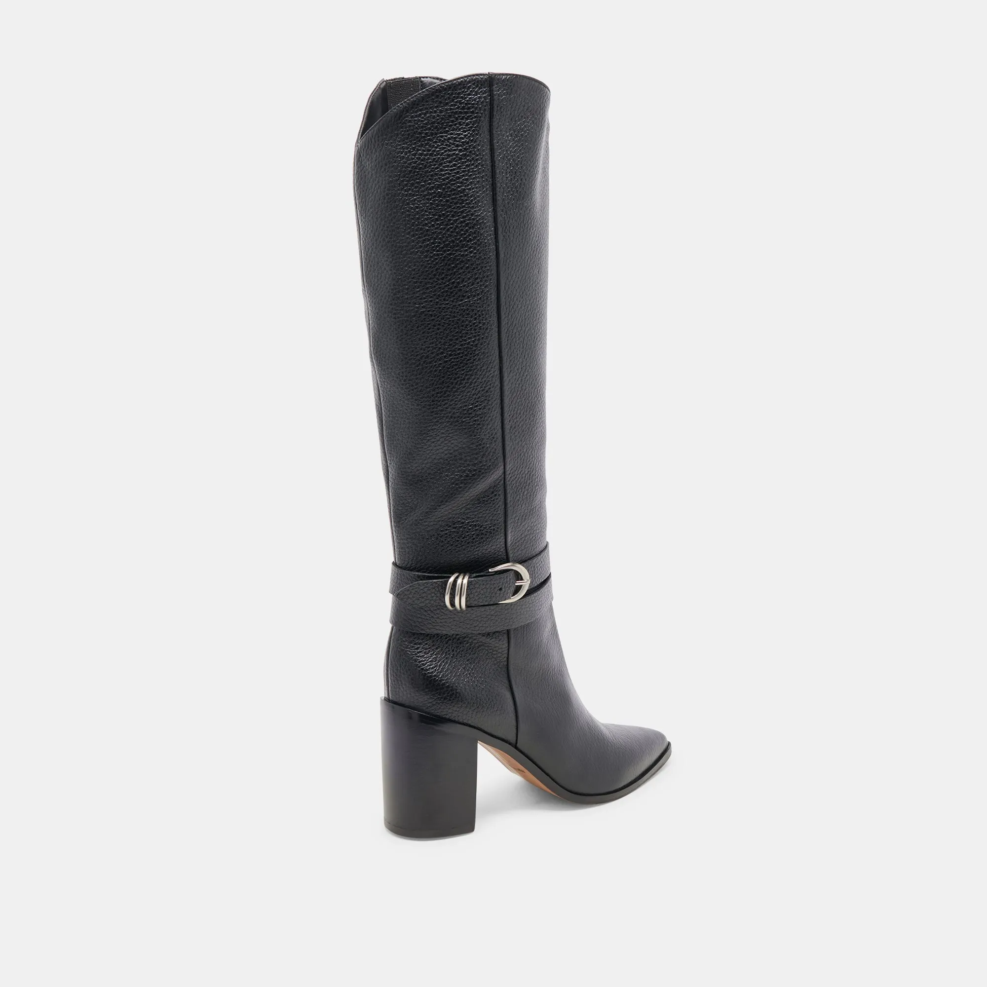 TYRONE WIDE CALF BOOTS BLACK LEATHER