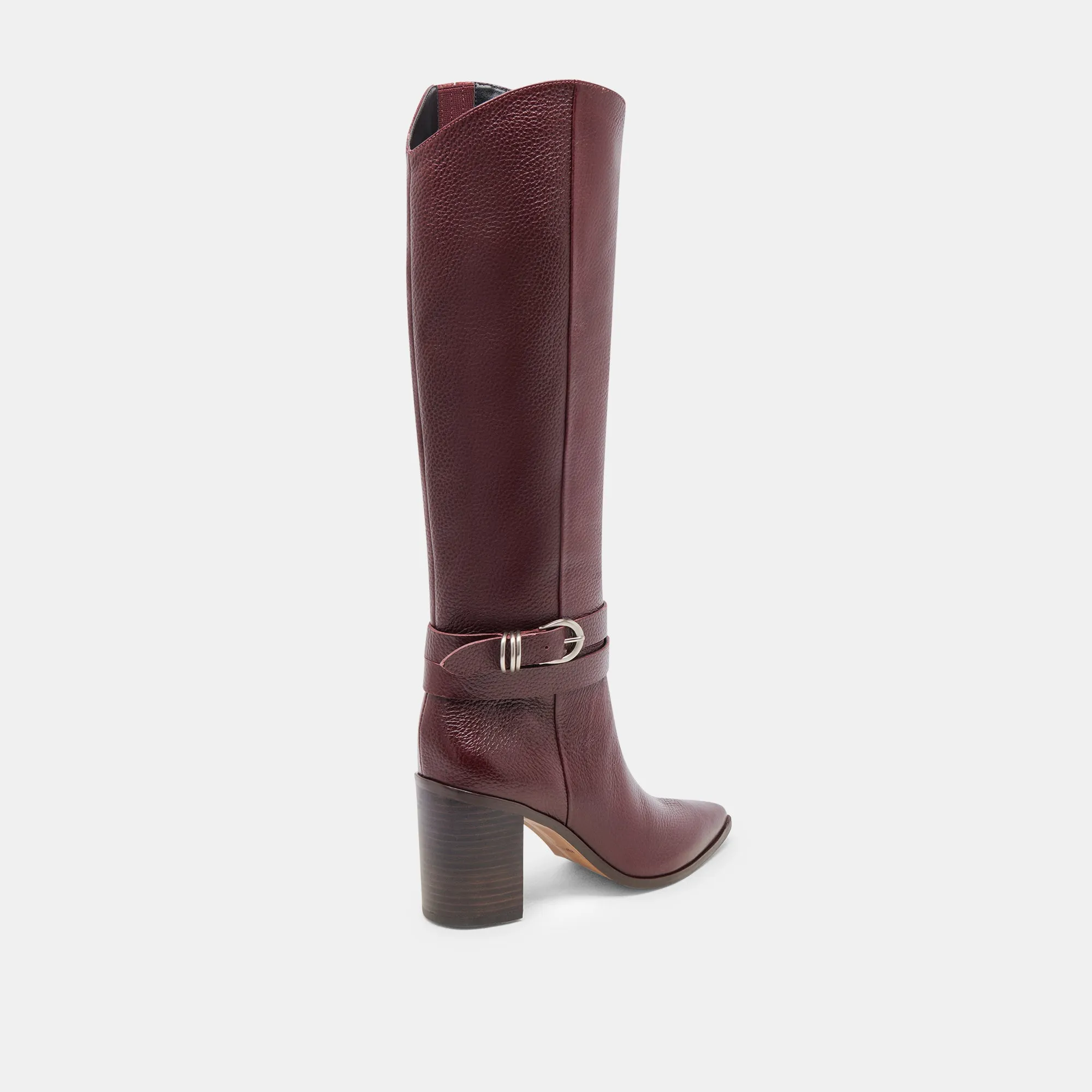 TYRONE WIDE CALF BOOTS CRANBERRY LEATHER