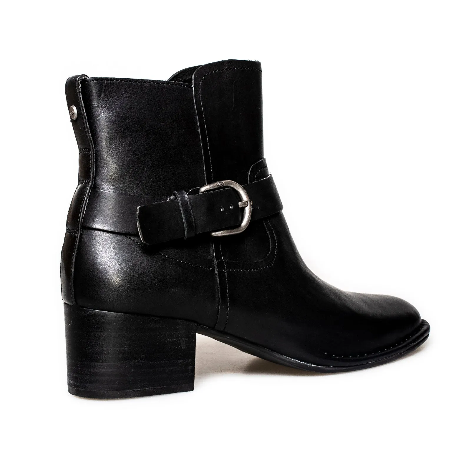 UGG Bandara Ankle Black Boots - Women's