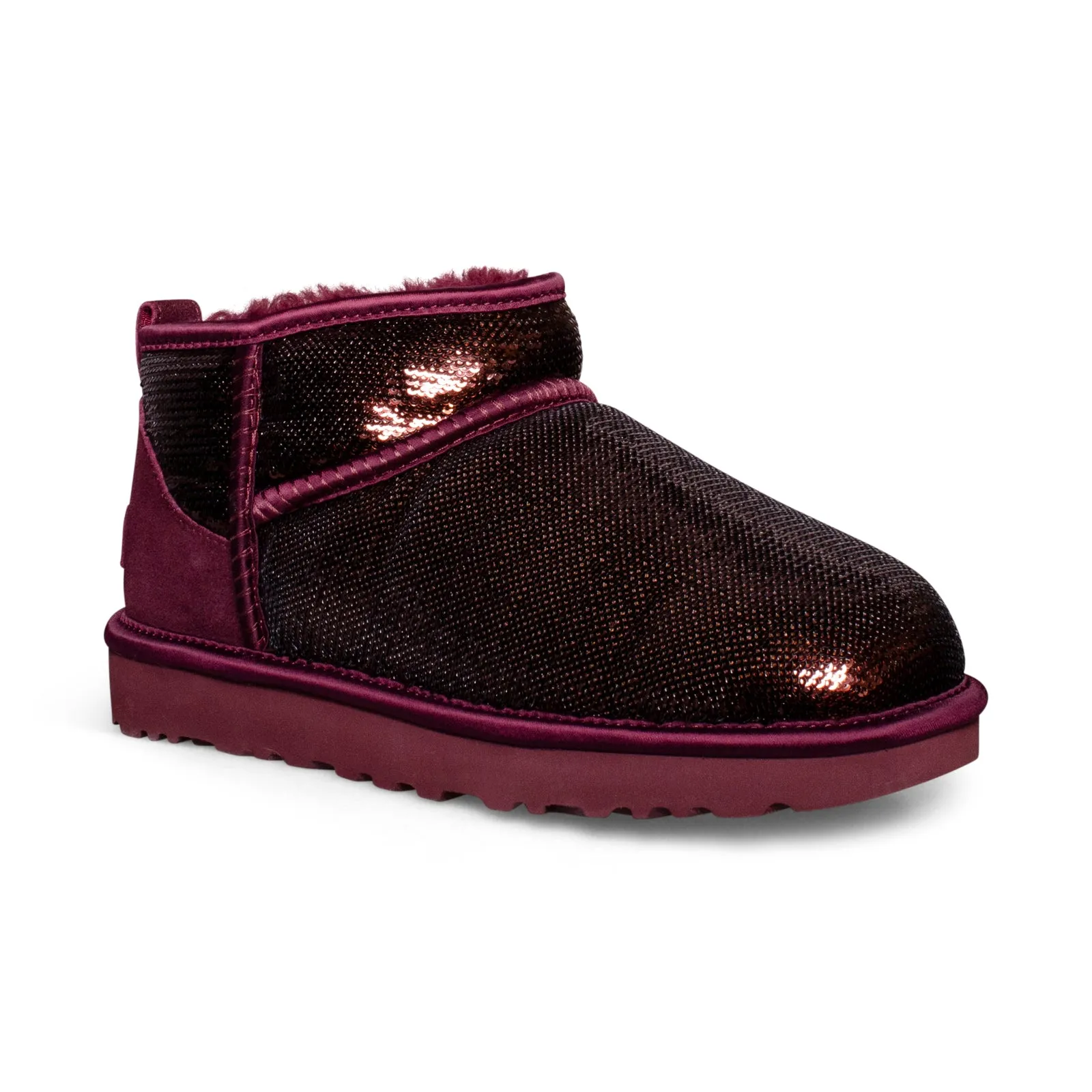 UGG Classic Ultra Mini Mirror Ball Wild Grape Boots - Women's