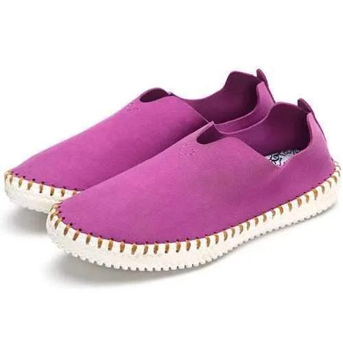 US Size 5-11 Loafers Casual Women Flat Shoes In Suede