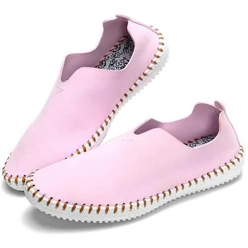 US Size 5-11 Loafers Casual Women Flat Shoes In Suede