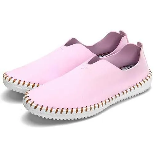 US Size 5-11 Loafers Casual Women Flat Shoes In Suede