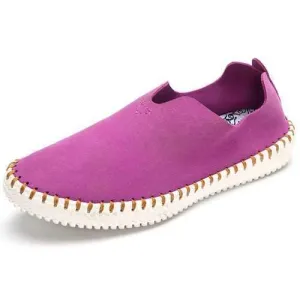 US Size 5-11 Loafers Casual Women Flat Shoes In Suede